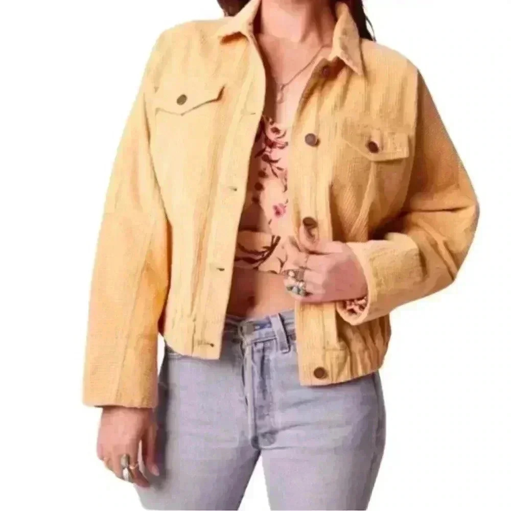 Band Of The Free Other Side Corduroy Jacket in Sand, Size Large. NWT! - Picture 3 of 15